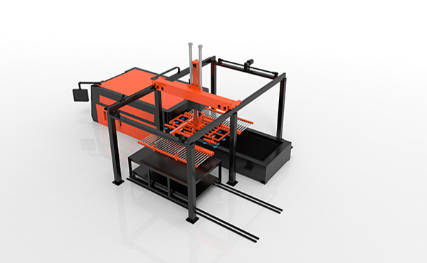 Frame laser loading and unloading